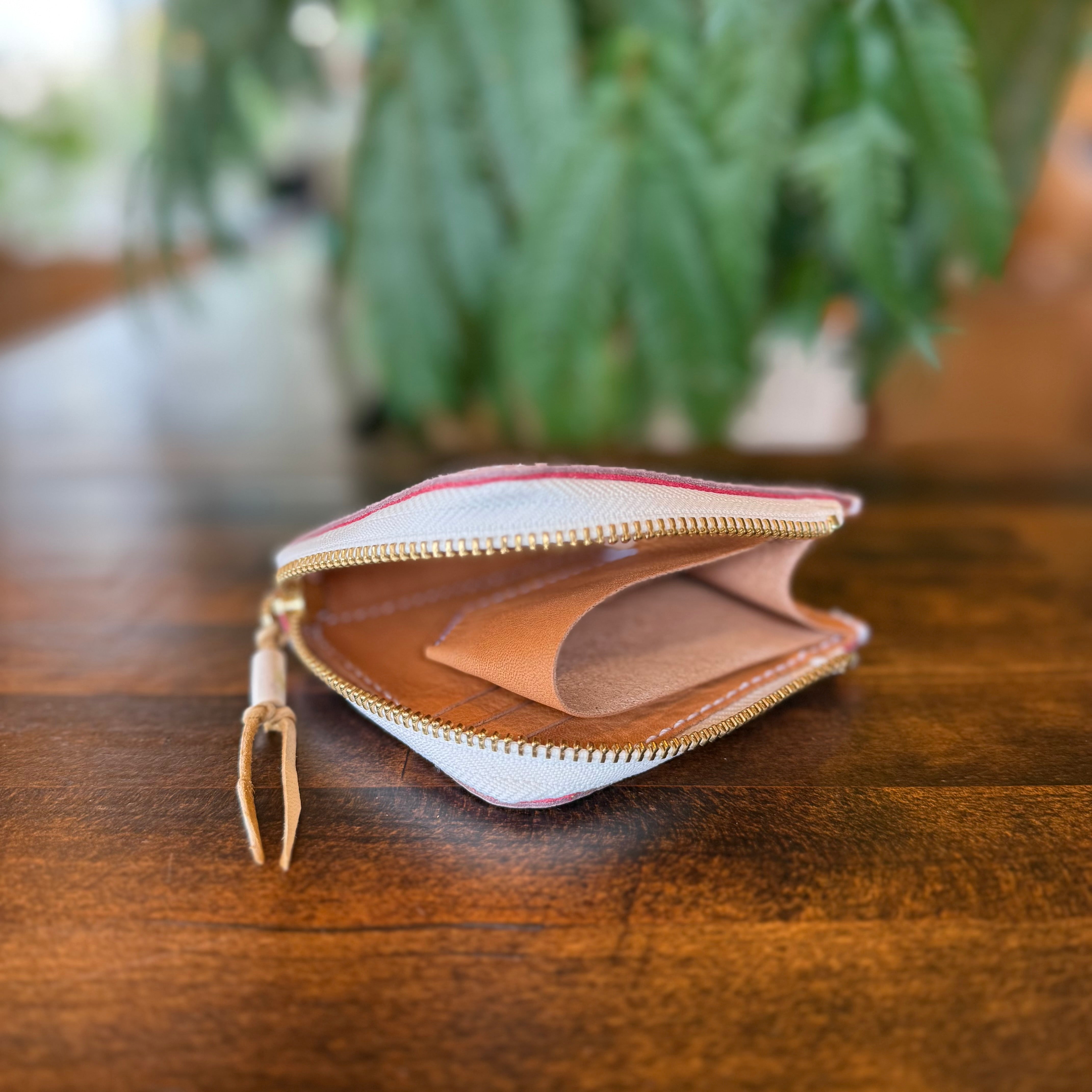 [Yakushika Leather] The Ultimate Island Wallet / Dull Pink
