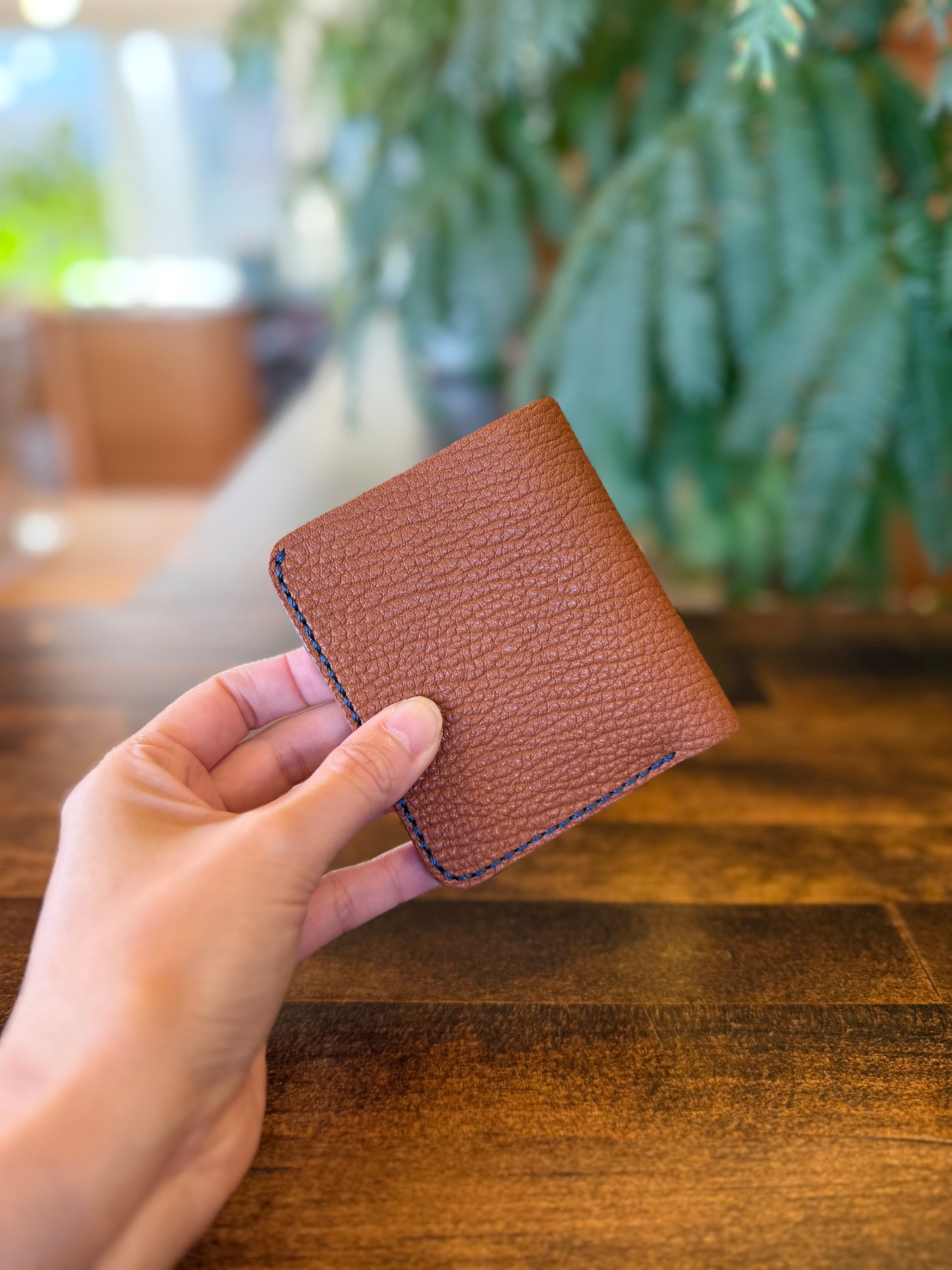 【京鹿革】家計管理Wallet(ブラウン)