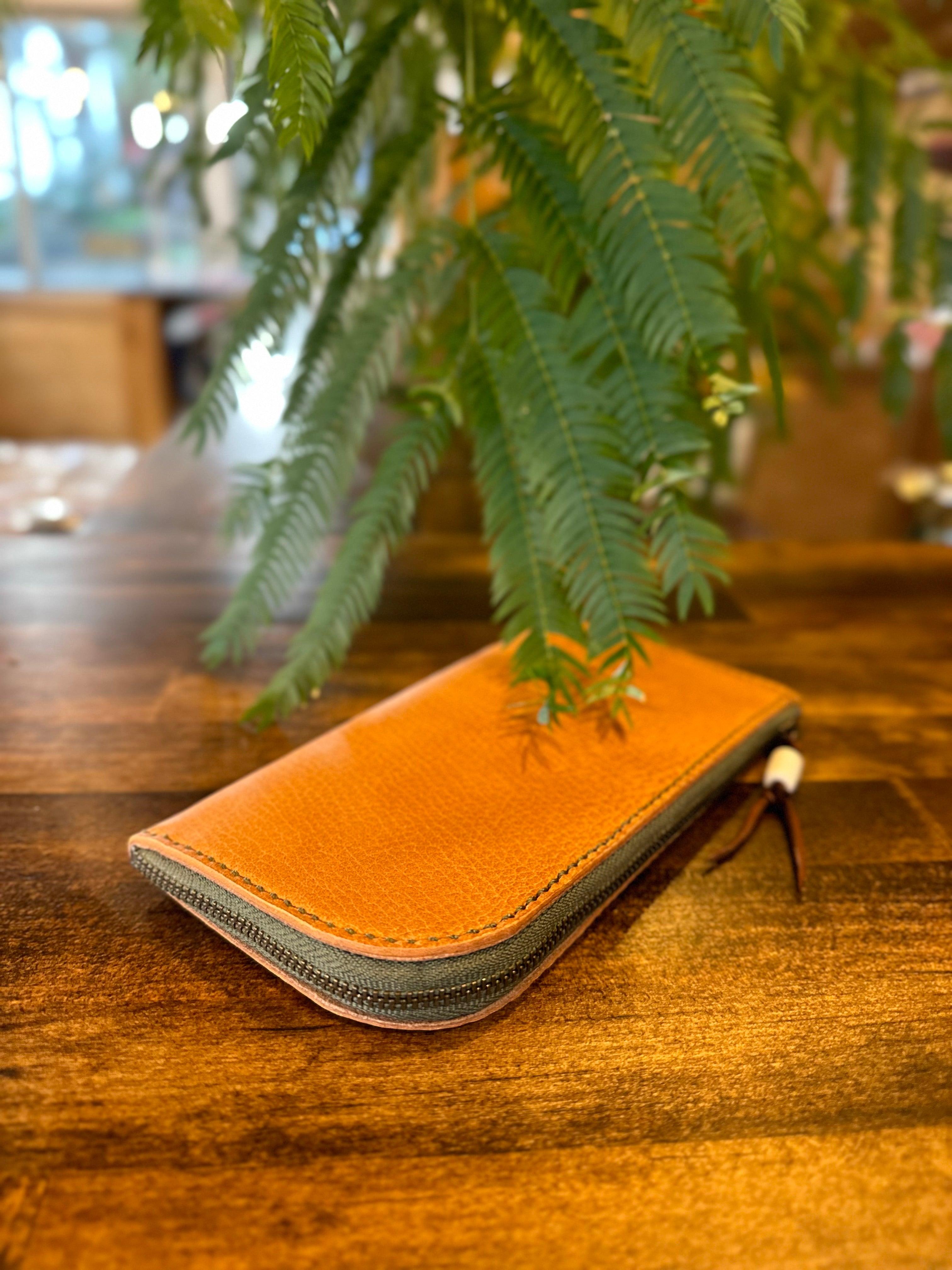 【屋久鹿革】島財布セミロング・セミオーダー