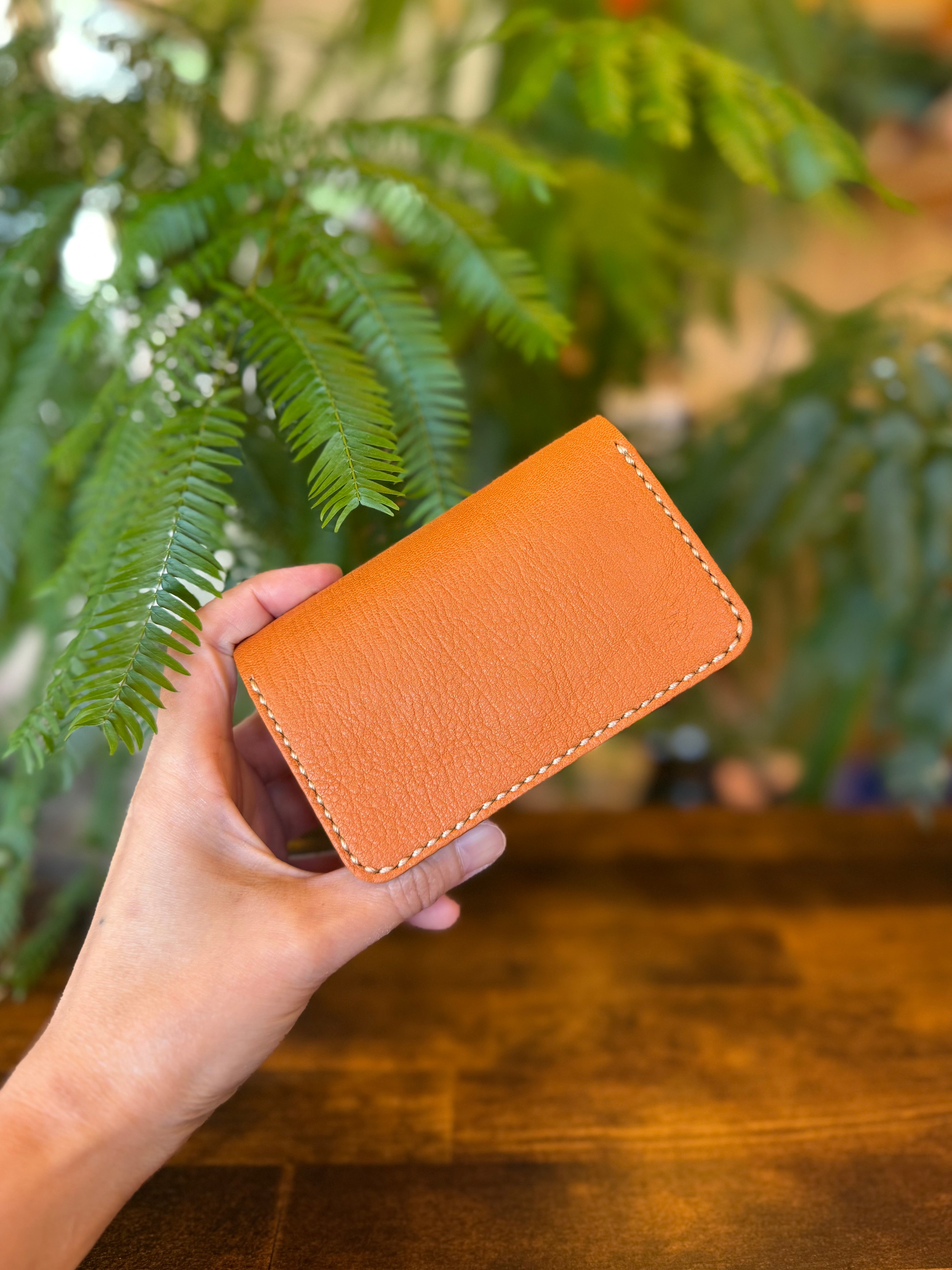 【屋久鹿革】おさいふ名刺入れスクエアタイプ