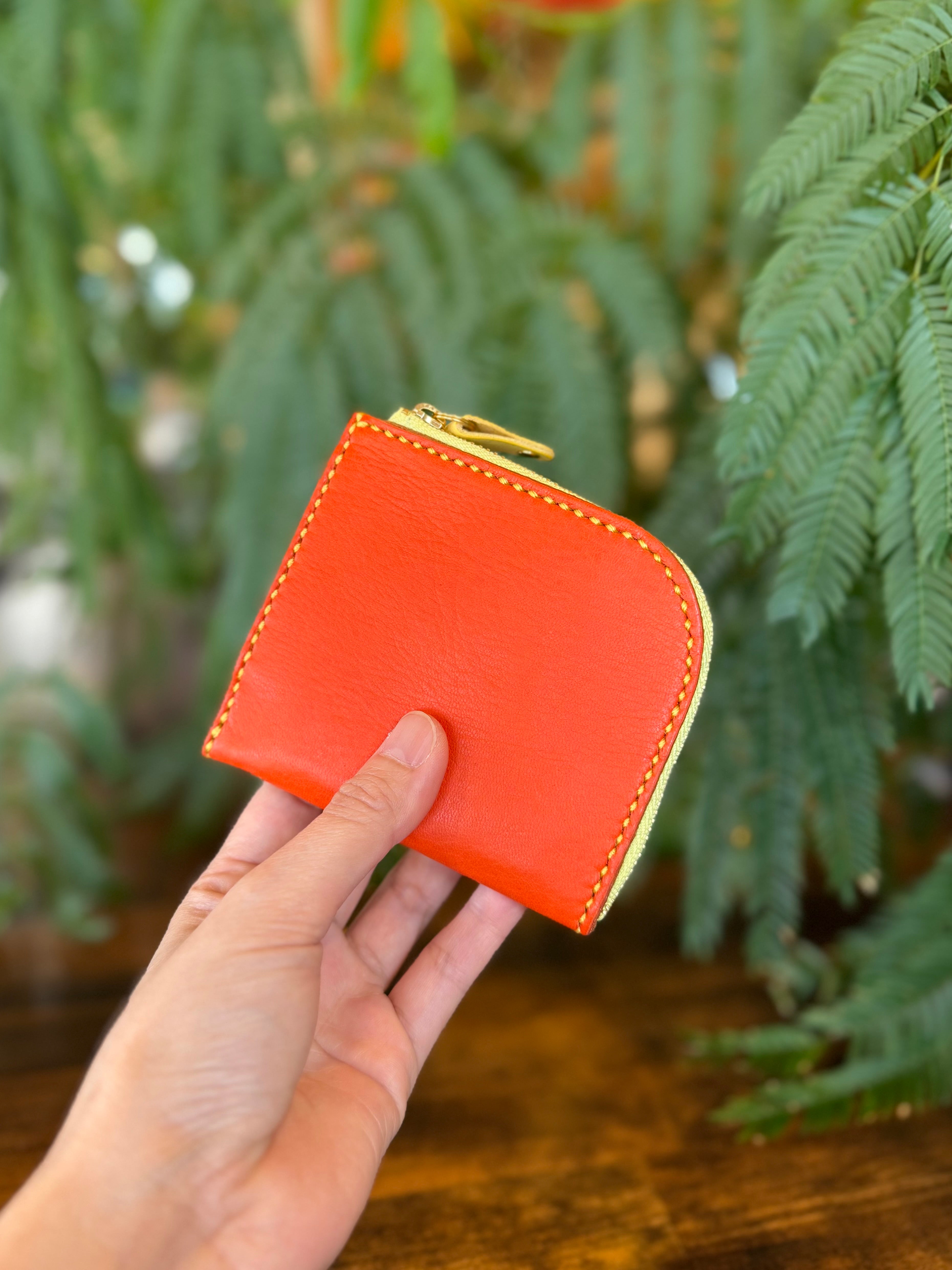 【屋久鹿革】島財布・たんかん