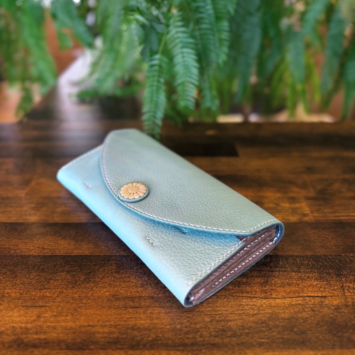 【セミオーダー】飾りボタンロングウォレット