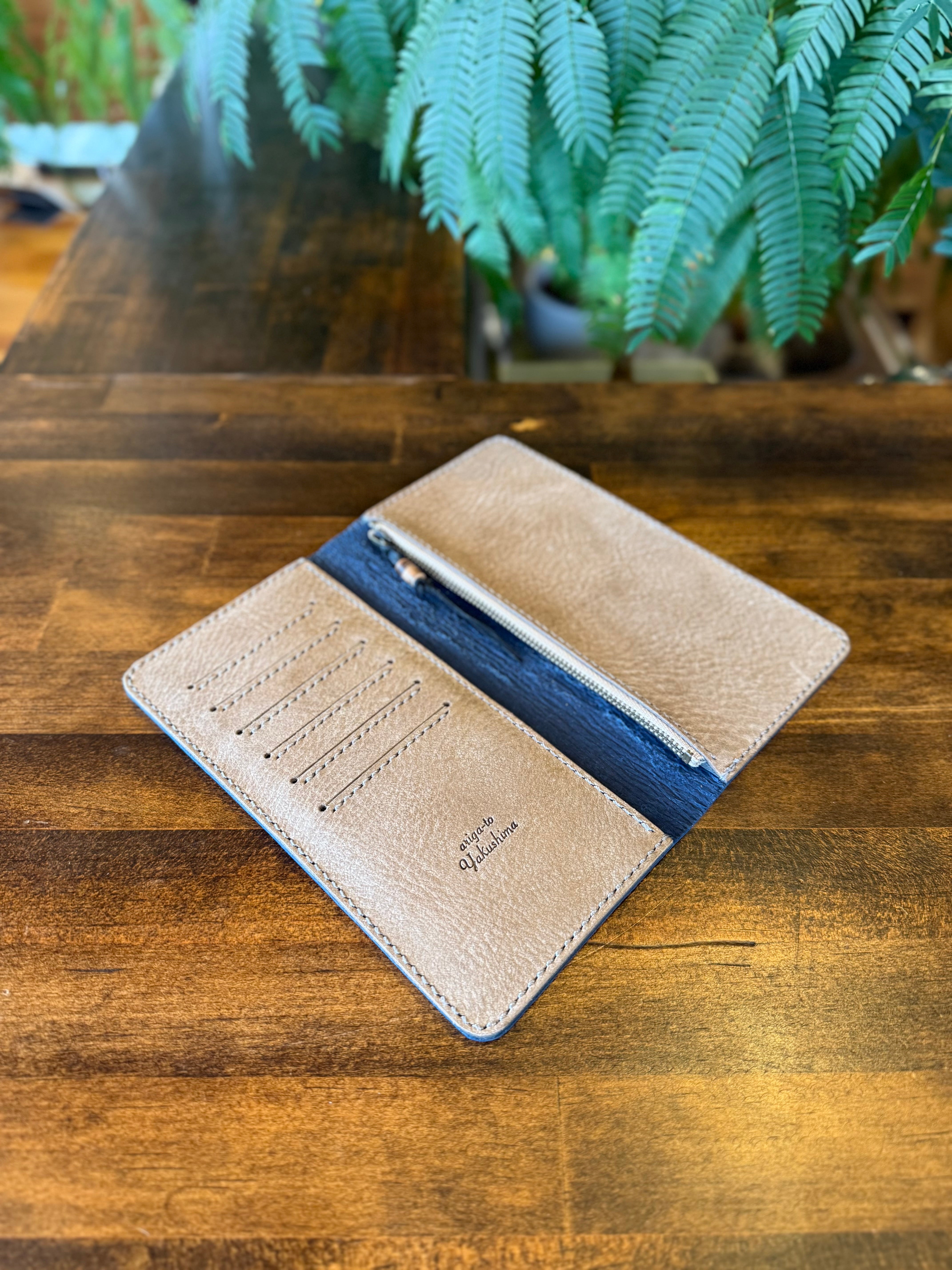 【蝦夷鹿革】スマートウォレット【決闘の申し子】