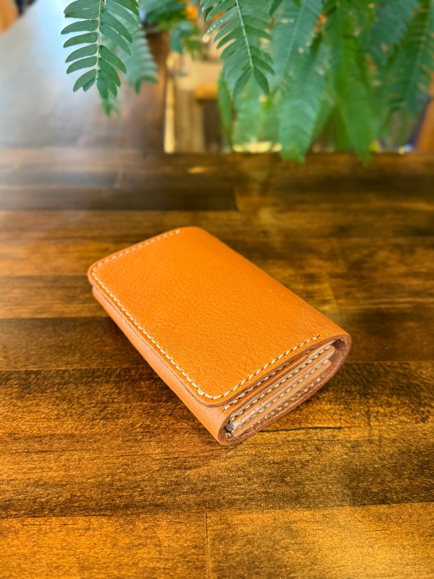 【屋久鹿革】こぢんまり財布(キャメル)