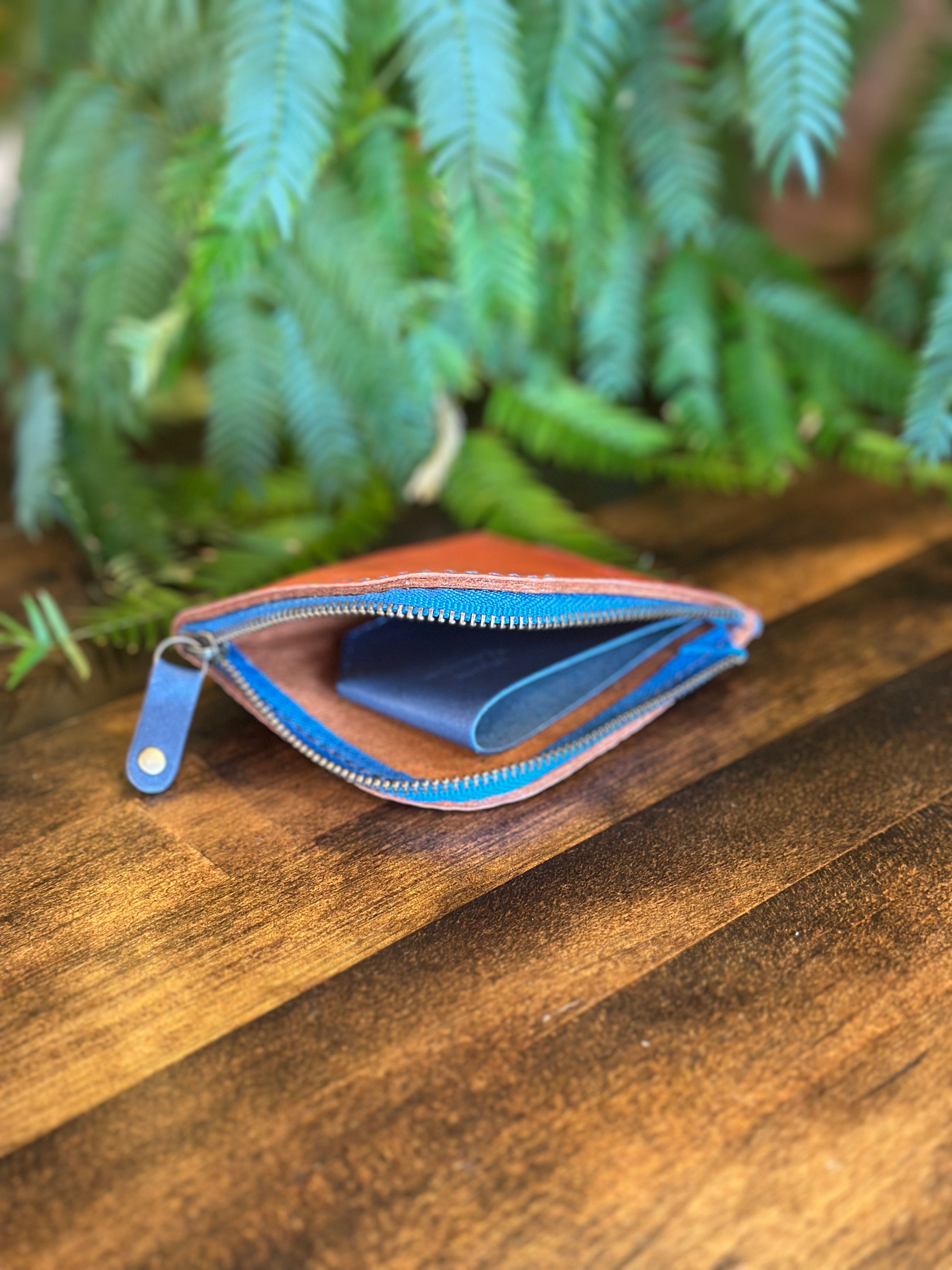 【屋久鹿革】島財布・煉瓦【限定カラー】