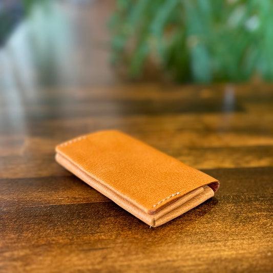 Smart business card holder, Yaku deer leather (camel)