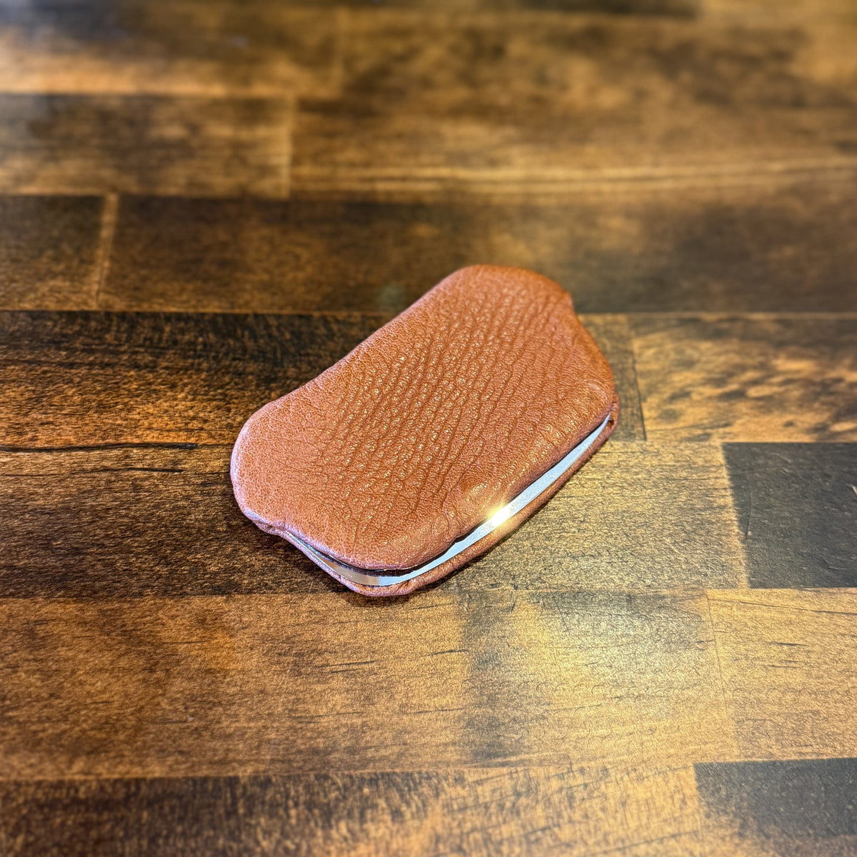 スマートがま口 ブラウン