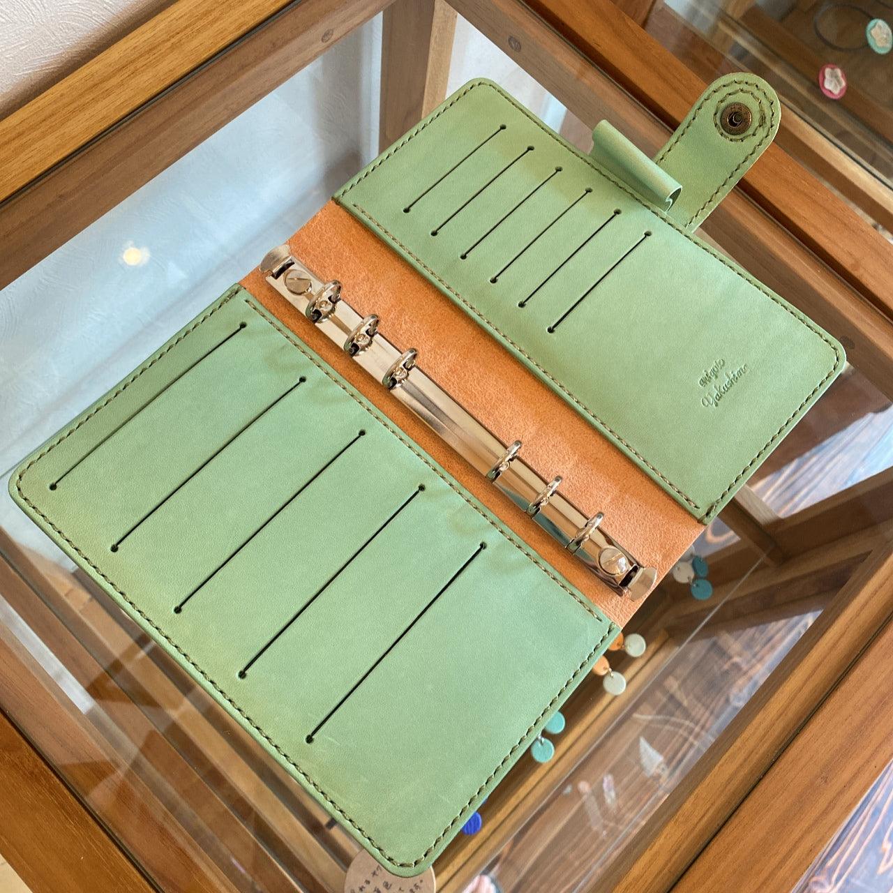 システム手帳 バイブルサイズ(パステルピンク×ミントグリーン)